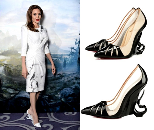 Angelina Jolie works with Christian Louboutin