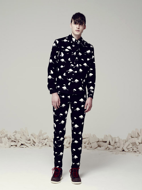 Fun graphic prints for Spring-Summer 2015 by Kit Neale at London Collections: Men
