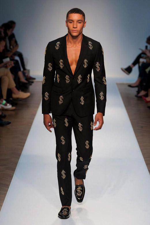 moschino mens suit