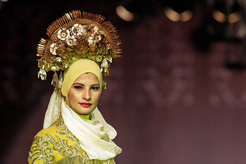 Cancer survivors at Islamic Fashion Festival