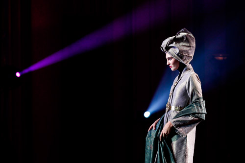 Cancer survivors at Islamic Fashion Festival