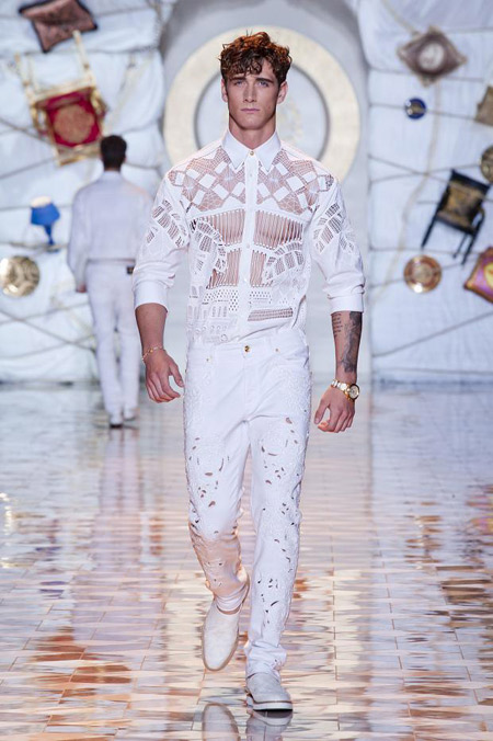 Menswear: Versace Spring 2015